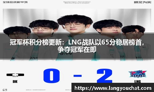 冠军杯积分榜更新：LNG战队以65分稳居榜首，争夺冠军在即